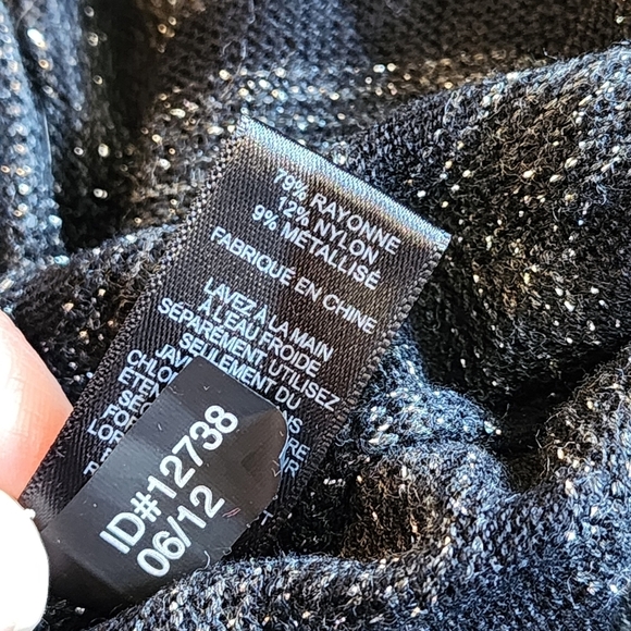 Express black and silver chevron long sleeve dress Size M - Picture 10 of 10